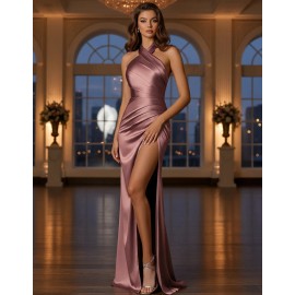 Vestidos De Fiesta Largos Con Lentejuelas Y Tela De Satén