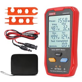 Solar Panel Tester, UT673PV 800W Photovoltaic Multimeter with LCD Display, Photovoltaic Solar Panel Tester, Power Meter, Smart MPPT Open-Circuit Voltage Troubleshooting, No Power Required