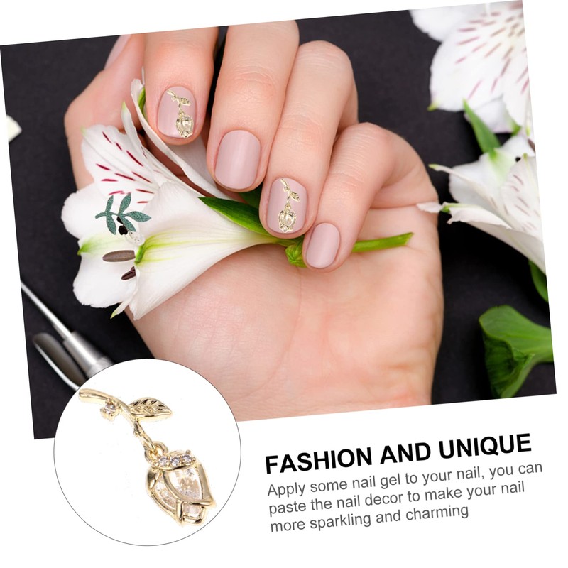 Mikinona Diy Nail Art Supply Rose Flower Nail Gems Manicure