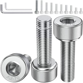 YOOPIN 30PCS M6 x 30mm Hex Socket Head Cap Screws Bolts, DIN912 304 Stainless Steel M6 Bolts, Fully Threaded Hex Drive Head Cap Bolt with Allen Key, Allen Socket Drive Bolt for DIY and Furniture