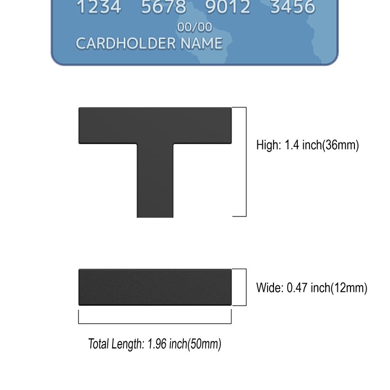 Amerdeco Furniture Knobs Stainless Steel Cupboard Knobs Black Drawer Knobs