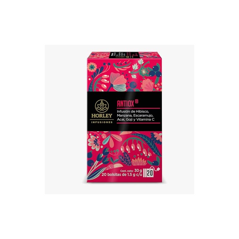 Horley ANTIOX Infusion de Hibisco, Manzana, Escaramujo, Acai, Goji y