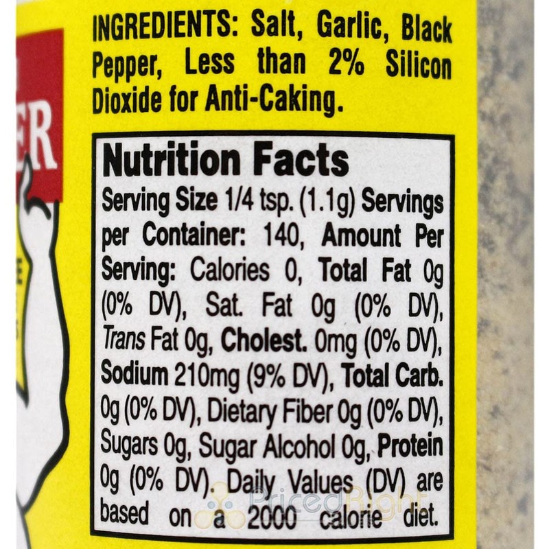 Obie Cue's Garlic Pepper Seasoning Double Strength No MSG Sugar