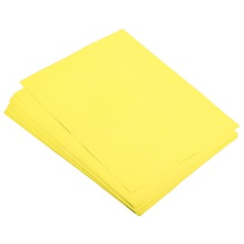 sourcing map 75 Sheets A4 Colored Print Copy Paper 5.8" x 8.5" Origami Paper Printer Paper 80gsm for Printing, Document Copying, Art Craft,Bright Yellow