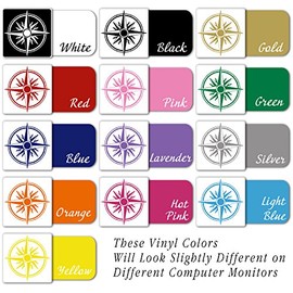 Compass Nautical Star Vinyl Decal Sticker (CS-02)