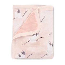 Oilo Baby Blanket - Baby Blankets for Girls Soft Plush Baby Girl Blankets - Toddler Blanket - Stroller Blanket - Crib Quilt - Crib Blanket - Butterfly Jersey Knit Baby Blanket