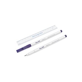 10pk Ezy-Aid STERILE Skin Marker | Gentian Violet Ink, Ruler in Sterile Pack, Individually wrapped | Fine, Regular, Extra Fine & Broad Tip | Non Toxic, Safe on sensitive skin (Regular Tip, 10pk)