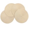 Ryncoco Round Braided Placemats Set of 4 15 Inch Round