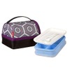 Thermos Raya Pack-In Soft Lunch Bag, Purple Hexagon, RAYLK6PH