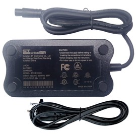 UL Listed 3-Prong Connector 36V AC/DC Adapter Compatible with: Macwheel LNE-16 LNE16 36V 7.5Ah Li-ion Battery Electric Folding Bike Model: 10237406 Switching Mode Power Supply Cord Cable Charger PSU
