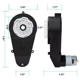 2Pcs 24V Kids Ride On Car Gearbox 24V 30000RPM Motor Electric Motor Gearbox Motorcycles High Speed RS555 Drive Engine Match Kids Ride On Toys Car Motors for Kids Ride On Car Gearbox