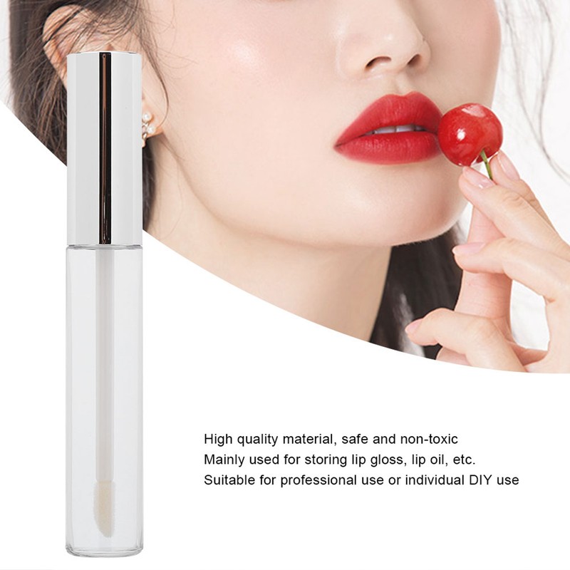 50pcs Refillable Lip Gloss Bottle DIY Empty Lip Oil Tube