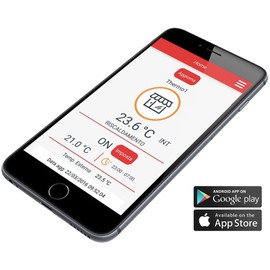 VEMER VE785700 TUO WiFi Lite - Smart WiFi Thermostat, WLAN Room Thermostat Digital Programmable with LCD Display, Electric Underfloor Heating, Heating Control via App, White