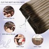 LaaVoo Hand Tied Weft Hair Extensions Human Hair Ombre Hair