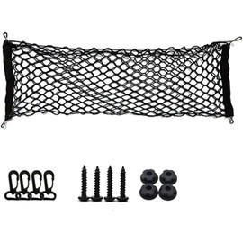 Red de Carga Universal para cajuela de 110 cm x 40 cm, Ajustable y elástica para Almacenamiento, Carga Trasera de Coche, Red de Almacenamiento para baúl