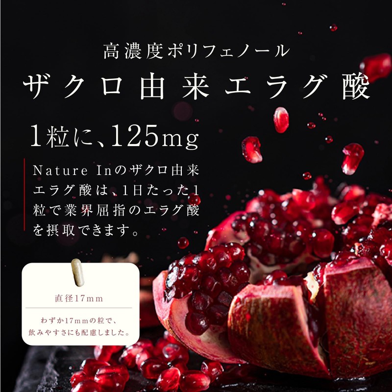 Ellagic Acid 1 Capsule 125 mg High Concentration Pomegranate Supplement