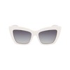 KARL LAGERFELD Women's KL6158S Sunglasses, White, One Size