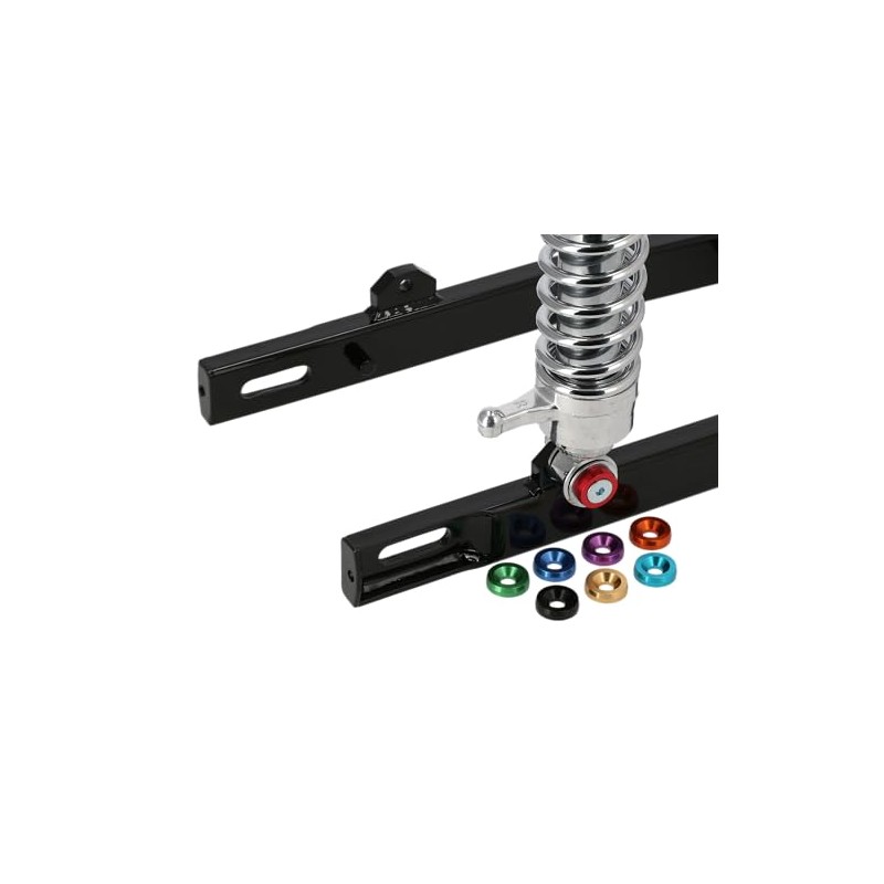 CNC Countersunk Washers 24 mm for Shock Absorber/Suspension Strut Blue