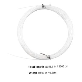 WHAMVOX 1roll Nylon Fishing Wire Invisible String for Picture and Frame Hanging Multi-Purpose Use Strong for Home Decoration and Fishing Applications