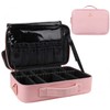 Relavel Travel Makeup Train Case Makeup Cosmetic Case Organizer Portable