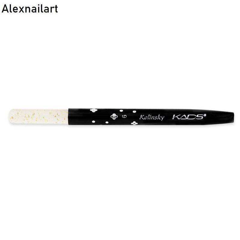 Kolinsky Acrylic Nail Brush Black 6#