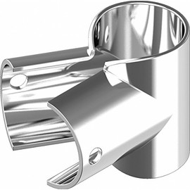 ARBO-INOX Clamp Pipe Clamp T-Connection 90° Punched Stainless Steel A4 22 mm