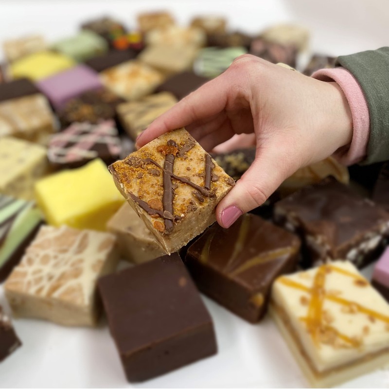 Valley Fudge, Vanilla with Peanut Butter Crisp Candy, Fresh Artisan