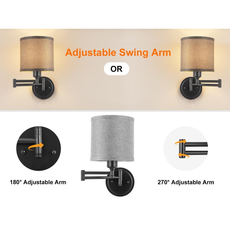 GOODATE Battery Operated Wall Sconce with Remote Control, 15 Colors