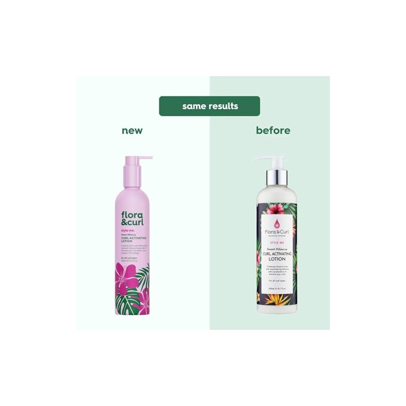 Flora & Curl Sweet Hibiscus Curl Activating Lotion for Frizzy
