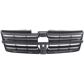 For Dodge Grand Caravan Grille Assembly 2008 2009 2010 | Textured Dark Gray Shell & Insert Plastic | CH1200310 | 5113126AA
