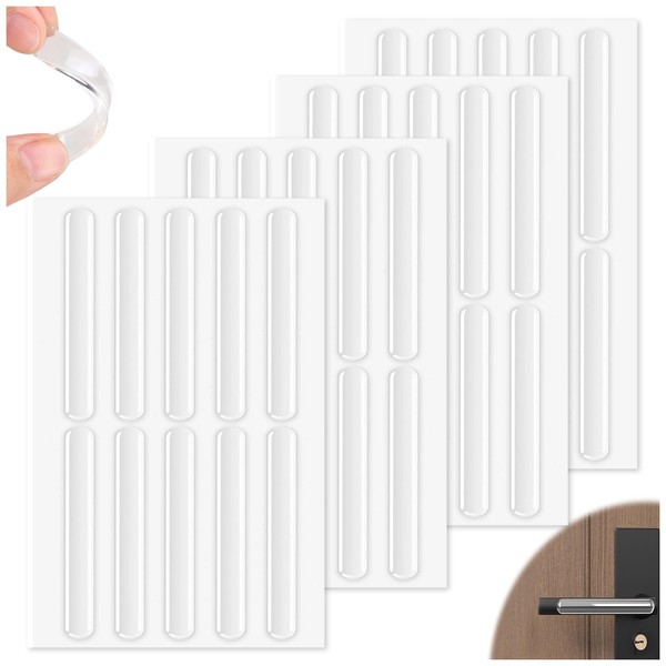 Cabinet Bumpers Pads, 40PCS Clear Rubber Door Bumpers, Self Adhesive