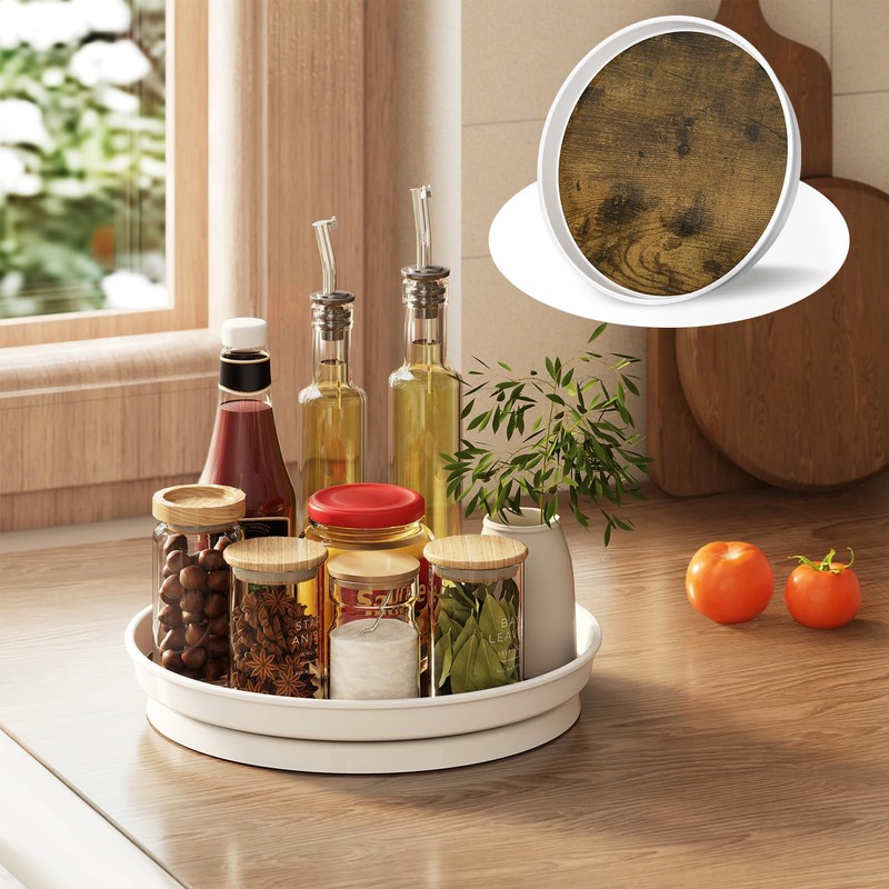 LAMU 2 Pack 10 inch Lazy Susan Organizer, Lazy Susan