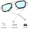Retro Vintage Sunglasses Tony Stark Glasses Square Metal Frame for