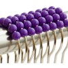 Shower Curtain Hooks Rings Stainless Steel Shower Hooks Purple Acrylic