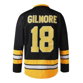 Mens Boston Happy Gilmore #18 Sandler 1996 Movie Ice Hockey Jersey Stitched Athletics Sports Shirt S