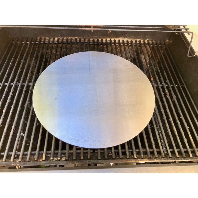 KettlePizza 15” Pizza & Grilling Steel - Heavy Gauge, Stainless
