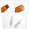 6PCS 10ML Empty Brown Glass Nasal Spray Bottles Refillable Fine