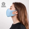 NUÜR 3 Pcs Reusable Face Mask, with Ear Loops, Breathable,