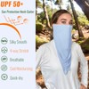 UPF 50+ Sun Bandana Scarf with Elastic Ear Straps &