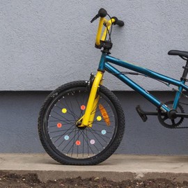 HANABASS 30pcs Bicycle Spoke Beads Flower Shape Bicycle Wheel Spoke Plastic Clip Beads Bicycle Spoke Decoration Kids Bike Accessories