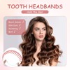 4 PCS Zig Zag Headband, Elastic Non Slip Wavy Tooth