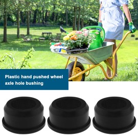 ECSiNG 4PCS Wheel Axle Reducing Bush Spacer Reducer Inserts Plastic for Sack Truck Trolley Wheels with 1 Inch Bores Reduced to 0.6 Inch (25mm to 16mm)