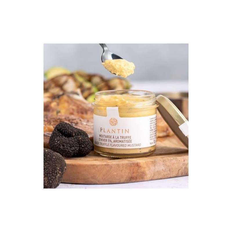 Truffle-Infused Mustard, 5% Truffle Content - 50g by PLANTIN