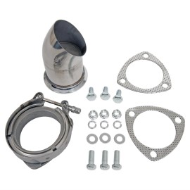 Summit Racing 3" Exhaust Pipe V-Band Turndown Dump Kit SUM-670335 3.0 inch Each