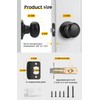Goldenwarm Black Closet Door Knobs, Passage Door Knobs, Matte Black