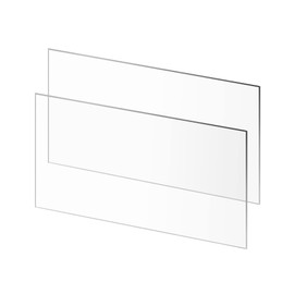QWORK Clear Acrylic Sheet, 2 Pack of 24 x 48", 3/16" Thick, Plates, Cut with Saw, Laser, Or Hand Tools, for Craft Projects, Signs, Picture Frame