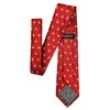 Retreez Men Woven Tie Snowflake Christmas 8 cm - red