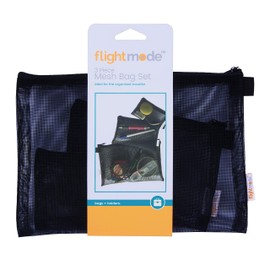 Travel Toiletry Bag, Set of 3 Makeup Cosmetic Bag, Mesh Bag Travel Cosmetic Accessory Personal Carry Storage Case Organizer, Travel Wash Bag for Women and Girls