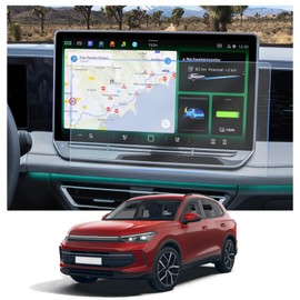 CDEFG 2PCS for 2025 VW Tiguan 12.9-Inch Screen Protector Compatible with 2025 Volkswagen VW Tiguan 12.9-inch Touch Screen Cover 2025 VW Tiguan Accessories HD Clear