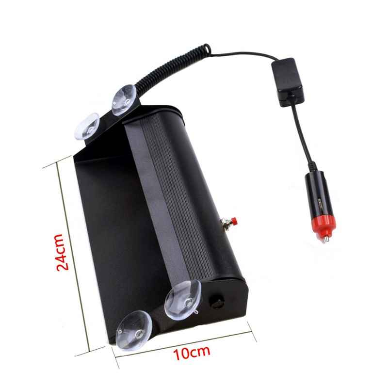 DC 12V Auto Car 8 LED Red and Blue Car